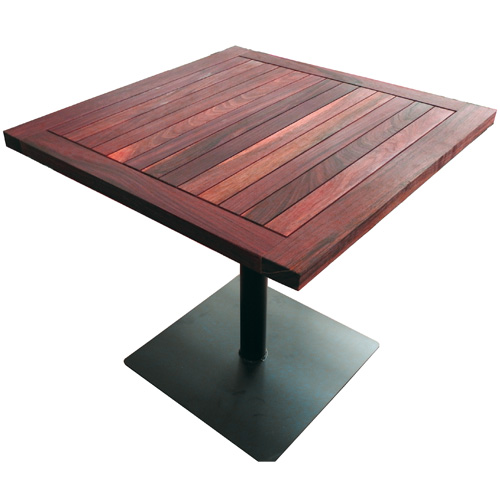 MESA CUADRADA CON PEDESTAL